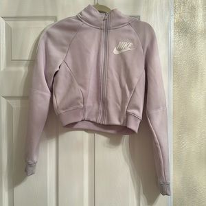 Nike lavender crop joggers jacket